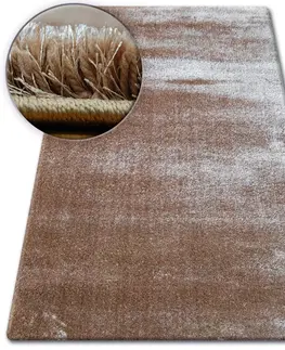 Koberce a koberečky Dywany Lusczow Kusový koberec SHAGGY VERONA OWEN světle hnědý, velikost 80x150
