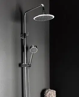 Sprchy a sprchové panely SAPHO LUKA sprchový sloup s pákovou baterií, chrom LK139