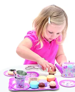Dřevěné hračky Bino Dětský čajový set a stojan s cukrovím