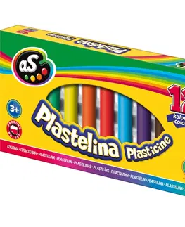 Hračky ASTRA - AS Školní plastelína 12 barev, 303219003