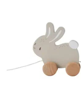 Hračky LITTLE DUTCH - Tahací králíci dřevěné Baby Bunny