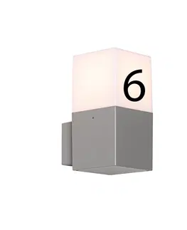 Venkovni nastenne svetlo Venkovní nástěnná lampa s číslem domu - Dánsko