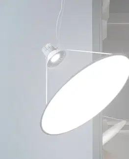 Závěsná světla Luceplan Luceplan Amisol LED závěsné světlo Ø 75cm opálová