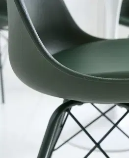 Židle Jídelní židle 4 ks IKAROS Dekorhome Bílá / zlatá