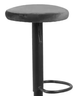 Barové židle Dkton Moderní barová židle Nenna černá-tmavě šedá