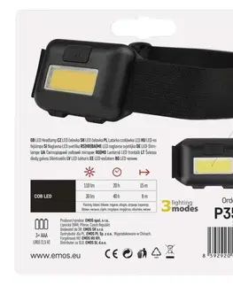 Čelovky EMOS COB LED čelovka P3537, 110 lm, 3× AAA 1441273110