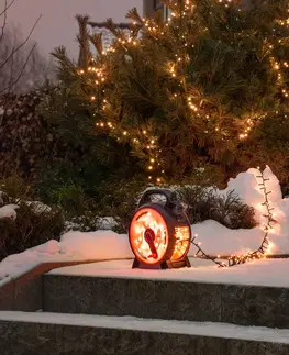 Světelné venkovní řetězy Konstsmide Christmas Kompaktní jantarová LED svítidla 200 LED diod 4,38 m