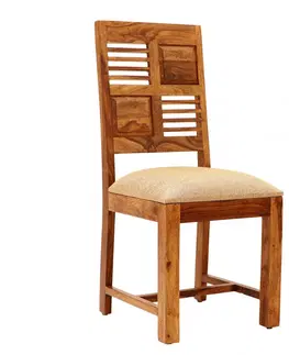 Židle Židle Tara s polstrovaným sedákem z indického masivu palisandr / sheesham