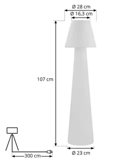 Venkovní osvětlení terasy Lucande Lucande Gauri terasové světlo, IP65, 110 cm