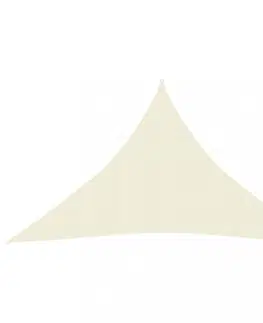 Stínící textilie Stínící plachta trojúhelníková HDPE 3 x 3 x 3 m Dekorhome Oranžová