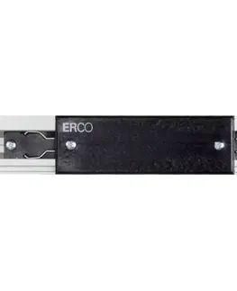 Svítidla pro 3fázový kolejnicový systém ERCO ERCO spojka pro 3fázovou přípojnici rovná černá