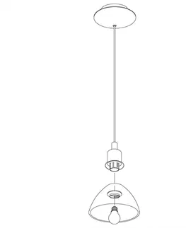 Klasická závěsná svítidla EGLO Závěsné svítidlo BRENDA 87054
