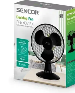 Domácí ventilátory Stolní ventilátor SENCOR SFE 4021BK