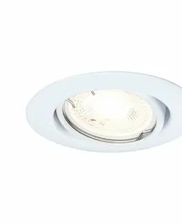 Bodovky do podhledu na 230V PAULMANN Vestavné svítidlo LED Base kruhové max. 10x10W GU10 bílá 934.00