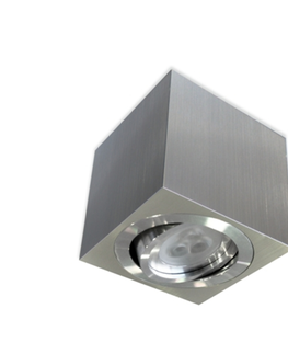 Moderní stropní svítidla BPM Stropní svítidlo Aluminio Plata kartáčovaný hliník GU10 50W 230V 8016.01