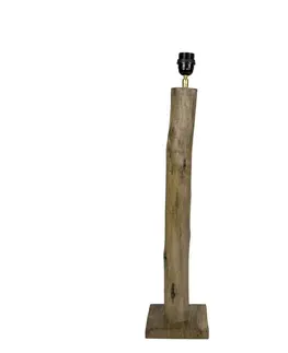 Lampy Dřevěná základna ke stojací lampě Eukalyptus - 15*15*70cm/ E27 Mars & More OMLVE60