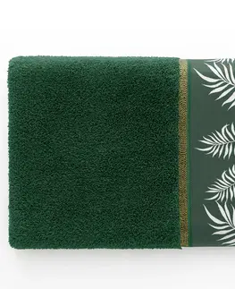 Ručníky Bavlněný ručník AmeliaHome Pavos zelený, velikost 50x90
