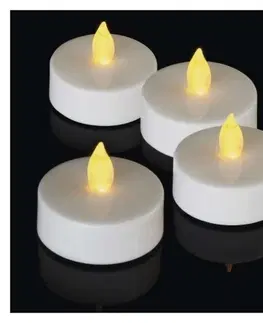 Svíčky EMOS Čajové svíčky LED dekorace Robi maxi 4 ks bílé