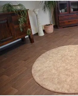 Koberce a koberečky Dywany Lusczow Kulatý koberec SERENADE Graib béžový, velikost kruh 133