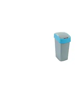 Odpadkové koše CURVER - Koš odpadkový Flipbin 50l stříbrná/modrá