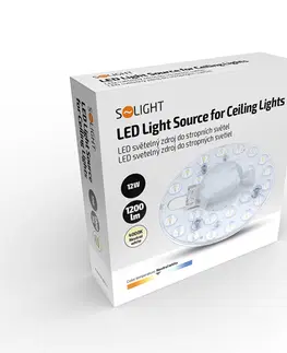 LED moduly Solight LED světelný zdroj do stropních světel, 12W, 1200lm, 4000K, 130mm WZ6101