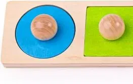Dřevěné hračky Bigjigs Toys Vkládací puzzle tvary LUCAS vícebarevné
