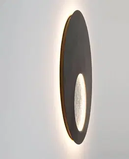 Nástěnná svítidla Holländer LED nástěnné světlo Luina Ø 80 cm vnitřek stříbrný
