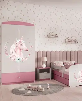 Dětský nábytek Kocot kids Dětská skříň Babydreams 90 cm jednorožec růžová