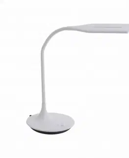 Stolní lampy do kanceláře LEUCHTEN DIREKT is JUST LIGHT LED stolní lampa v bílé, flexibilní rameno s měnitelnou teplotou barvy světla a stmívaním 2700-5000K LD 13061-16