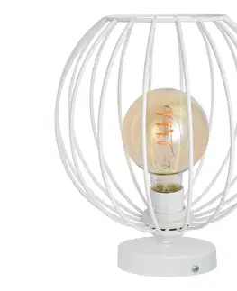 Lampy  Stolní lampa MERCURE 1xE27/60W/230V bílá 