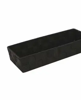 Úložné boxy Compactor Úložný organizér do zásuvky Compactor TEX - košík L, 30 x 12 x 7 cm, čokoládový