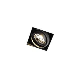 Podhledove svetlo Zapuštěné bodové svítidlo černé GU10 AR70 bez ozdobné lišty - Oneon