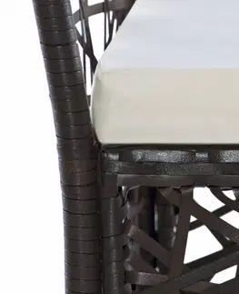 Zahradní křesla a židle Zahradní židle 2 ks polyratan Dekorhome Šedá