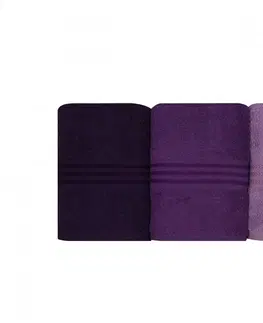 Ručníky L'essentiel Sada 4 ks ručníků Rainbow 50x90 cm fialová