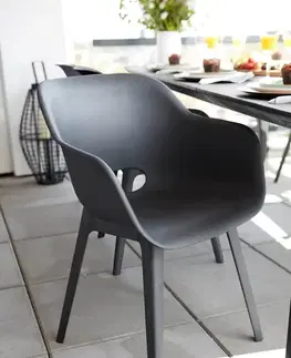 Židle Jídelní křeslo 2 ks AKOLA Rojaplast Cappuccino