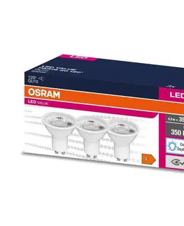 Žárovky Osram SADA 3x LED Žárovka PAR16 GU10/4,5W/230V 6500K 120° - Osram 