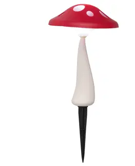 Zahradní lampy Rabalux 7877 Funghetto Solární LED venkovní svítidlo, červená