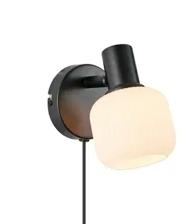 Designová nástěnná svítidla NORDLUX Milford Mini nástěnné svítidlo černá 2412631003