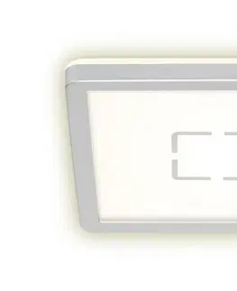 LED stropní svítidla BRILONER Slim svítidlo LED panel 19 cm 12W 1400lm stříbrná BRI 3174-014