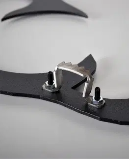 Hodiny Wallity Dekorativní nástěnné hodiny Gear 50 cm černé