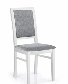 Židle Jídelní židle SYLWEK 1 Halmar Tmavý ořech / krémová (CAYENNE 1112)
