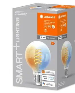 LED žárovky OSRAM LEDVANCE SMART+ WiFi Filament Globe Tunable White E27 4058075793958