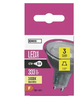 LED žárovky EMOS LED žárovka Classic MR16 4,2W GU10 teplá bílá 1525730206
