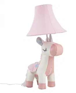 Stolni lampy Kinder tafellamp eenhoorn roze - Elsa