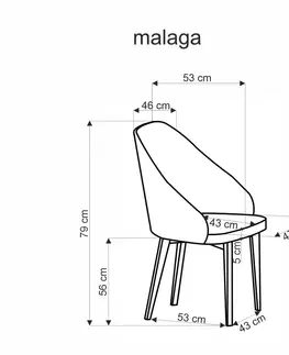 Židle Otočné jídelní křeslo MALAGA Halmar Skořicová
