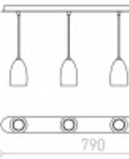 Moderní závěsná svítidla RED - DESIGN RENDL RENDL BABADES IV závěsná chrom 230V GU10 4x35W R12083