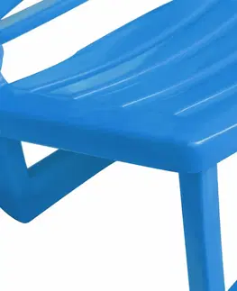 Zahradní křesla a židle Skládací plážové židle 4 ks plast Dekorhome Žlutá