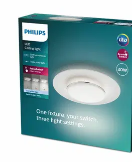 Svítidla Philips 8720169195219 stropní LED svítidlo Garnet, bílá, 1x 30 W 3400lm 4000K IP20