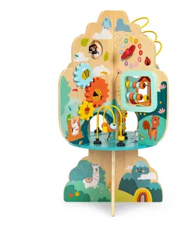Živé a vzdělávací sady ECOTOYS Dřevěná vzdělávací hračka Anima +12m vícebarevná