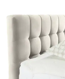 Manželské postele Kontinentální Postel Magic, 180x200cm,béžová